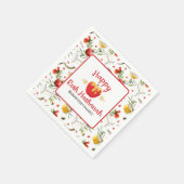 Honey Apple Jewish Happy Rosh Hashanah Serviette (Ecke)