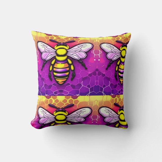 Honey b Throw Pillow Kissen (Vorderseite)