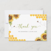 Honey Baby Shower Vielen Dank Karte (Vorderseite)