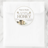 Honey Backyard Bees Hives und Little Bees Garden Runder Aufkleber (Tasche)