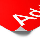 Honey Badger Anpassbares Poster (Ecke)