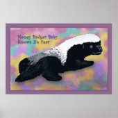 Honey Badger Baby Poster -60x40 - oder kleiner (Vorne)