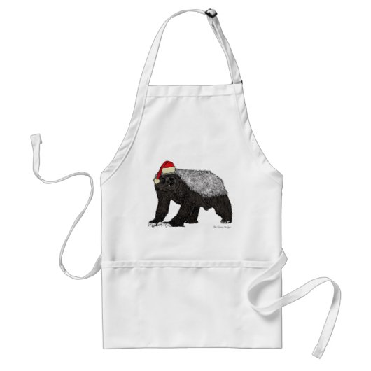 Honey Badger Badass Weihnachten Schürze (Vorne)