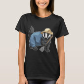 Honey Badger Bauer Rake T-Shirt (Vorderseite)