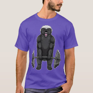 Honey Badger Bodybuilding Barbell T-Shirt