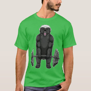 Honey Badger Bodybuilding Barbell T-Shirt