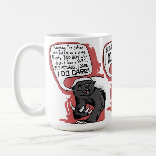 Honey Badger - Care Kaffeetasse (Links)
