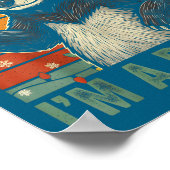 Honey Badger Christmas First Of All Im A Delight F Poster (Ecke)