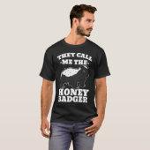 Honey Badger Claws Weasel Wolverines Carnivora Id T-Shirt (Vorne ganz)