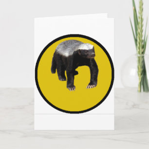 Honey Badger (Create Your Own Saying Below Him) Feiertagskarte