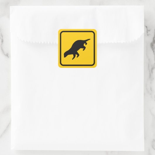 Honey Badger Crossing Sticker (Tasche)