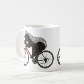 Honey Badger Cycling Funny Badass Animal Cyclist Kaffeetasse (Vorderseite Links)