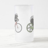 Honey Badger Cycling Funny Badass Bicycle Slogan Mattglas Bierglas (Mittel)