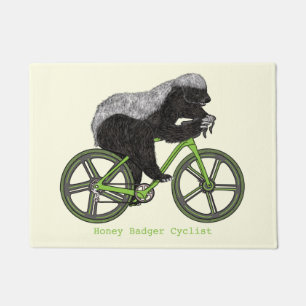 Honey Badger Cycling Funny Badass Cyclist Spaß  Fußmatte