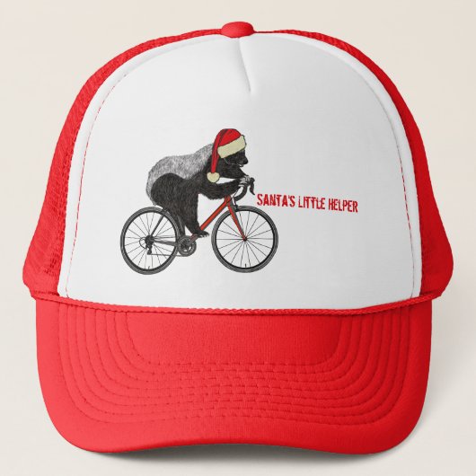 Honey Badger Cycling Funny Badass Festivals Slogan Truckerkappe (Vorderseite)