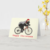 Honey Badger Cycling Funny Badass Festive Cyclist Karte (Gelbe Blume)