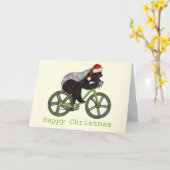 Honey Badger Cycling Funny Badass Festive Cyclist Karte (Gelbe Blume)