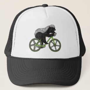 Honey Badger Cycling on a bicycle  Truckerkappe