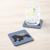 Honey Badger Fearless Attitude Tierbeispiel Untersetzer (Rechte Seite)