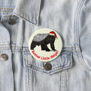 Honey Badger Funny Badass Festival Ironie Zitat   Button