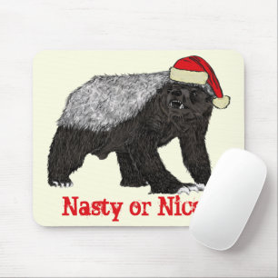 Honey Badger Funny Festivals Eklig Nice Spaß Zitat Mousepad