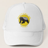 Honey Badger Funny Slogan Nenn mich nicht Yellow P Truckerkappe (Vorderseite)