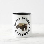 Honey Badger hat Attitude Tasse (Zentrum)