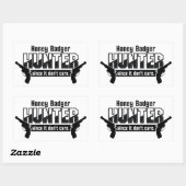 Honey Badger Hunter Aufkleber (Blatt)