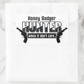 Honey Badger Hunter Aufkleber (Tasche)