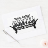 Honey Badger Hunter Aufkleber (Umschlag)