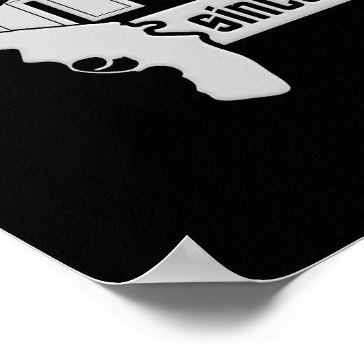 Honey Badger Hunter benutzerdefiniertes Poster (Ecke)