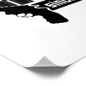 Honey Badger Hunter benutzerdefiniertes Poster (Ecke)