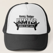 Honey Badger Hunter hat Truckerkappe (Vorderseite)