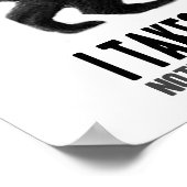 Honey Badger - Ich nehme, was ich Gewollt habe Poster (Ecke)