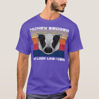 Honey Badger, ich sehe aus wie Funny Badger und T-Shirt