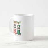 Honey Badger In Christmas Socks Lights Honey Badge Kaffeetasse (Vorderseite Links)
