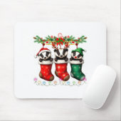 Honey Badger In Christmas Socks Lights Honey Badge Mousepad (Mit Mouse)