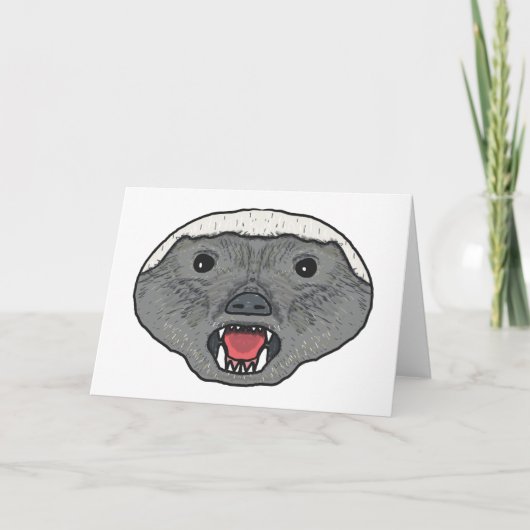Honey Badger Karte (Vorderseite)
