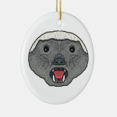 Honey Badger Keramik Ornament (Rechts)