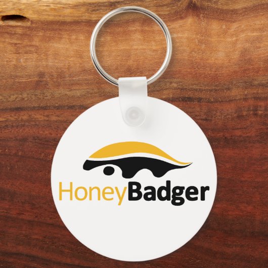 Honey-Badger-Logo Schlüsselanhänger (Vorderseite)