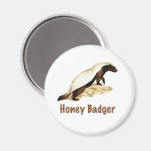Honey Badger Magnet (Vorderseite/Rückseite)