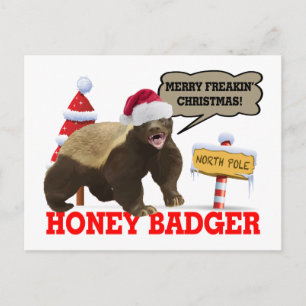 Honey Badger Merry Freakin's Weihnachten