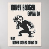 Honey Badger Poster (Vorne)