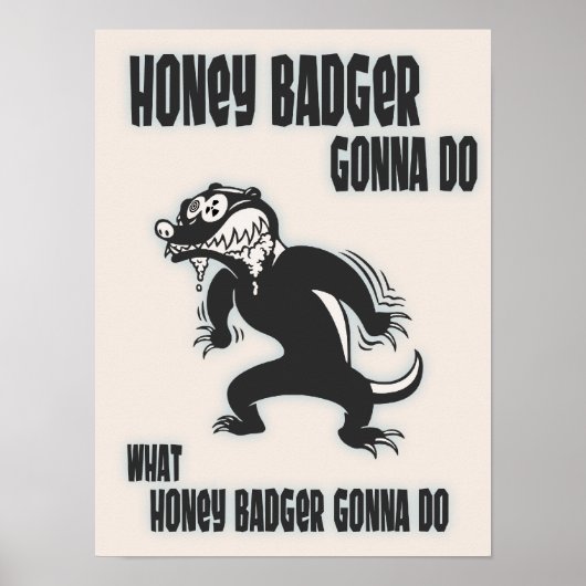 Honey Badger Poster (Vorne)