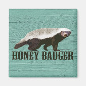 Honey Badger Profilansicht Magnet (Vorne)