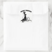Honey Badger Quadratischer Aufkleber (Tasche)