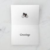 Honey Badger reiten Fahrrad Badass Cyclist Karte (Innenseite)