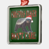 Honey Badger Santa Hat Christmas Tree Ornament (Links)