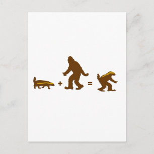 Honey Badger Sasquatch Hybrid Postkarte
