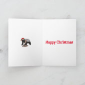 Honey Badger Snake Funny Festive Eklig Santa Quote Karte (Innenseite)
